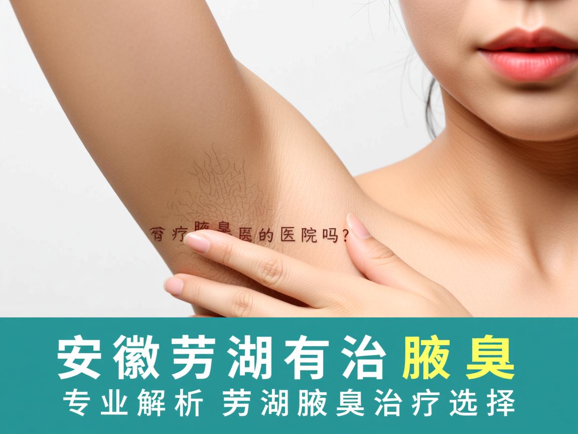 安徽芜湖有治疗腋臭的医院吗？专业解析芜湖腋臭治疗选择