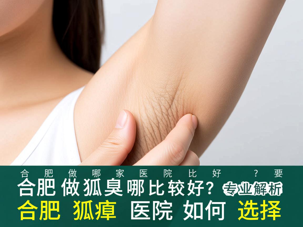 合肥做狐臭哪家医院比较好？专业解析合肥狐臭医院如何选择