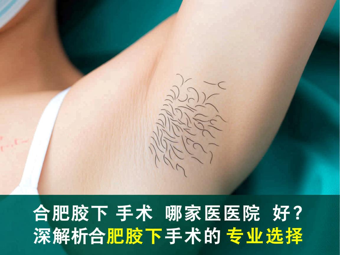 合肥腋下手术哪家医院好？深度解析合肥腋下手术的专业选择