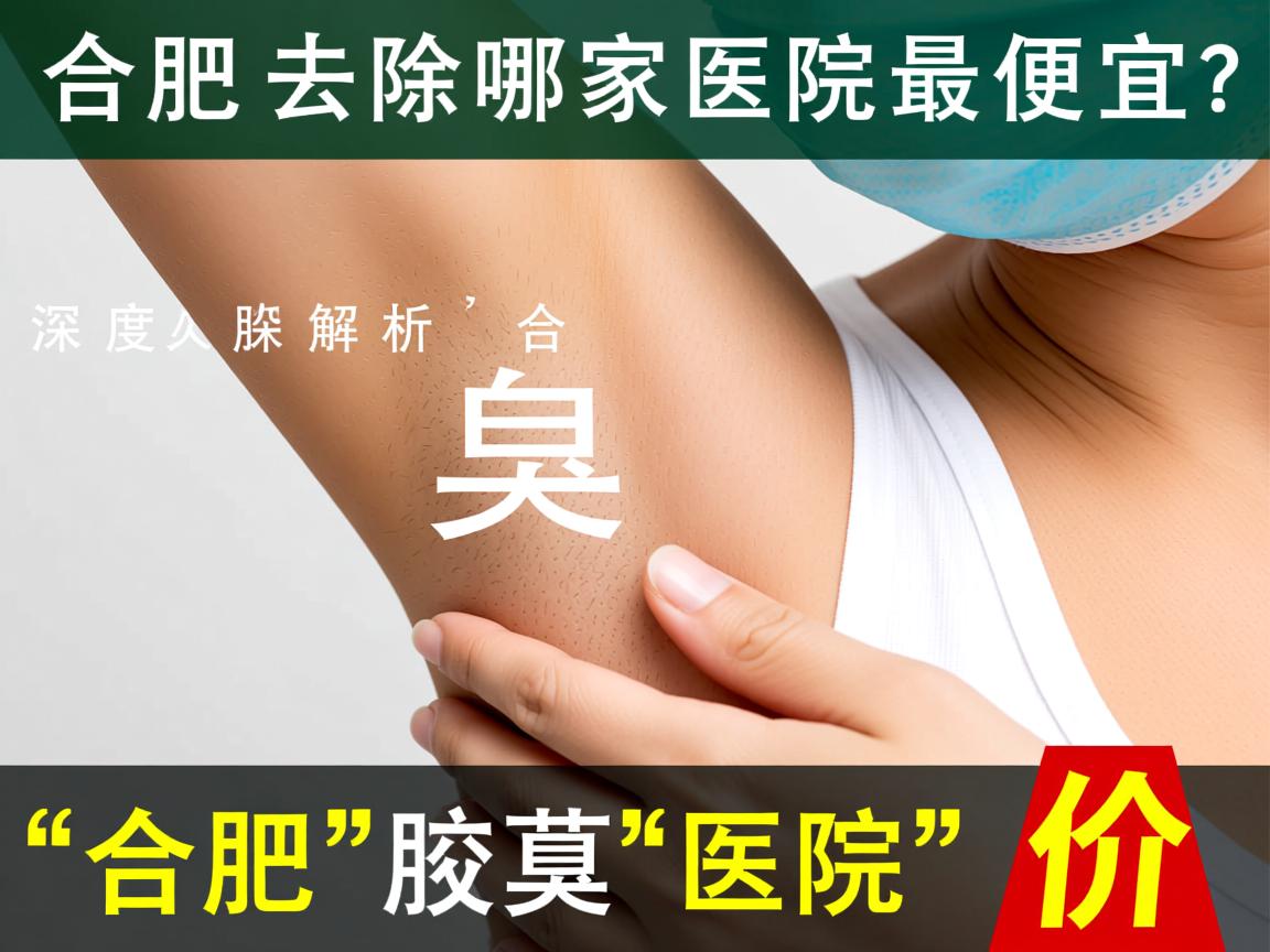 合肥腋臭去除哪家医院最便宜？深度解析合肥腋臭医院价格