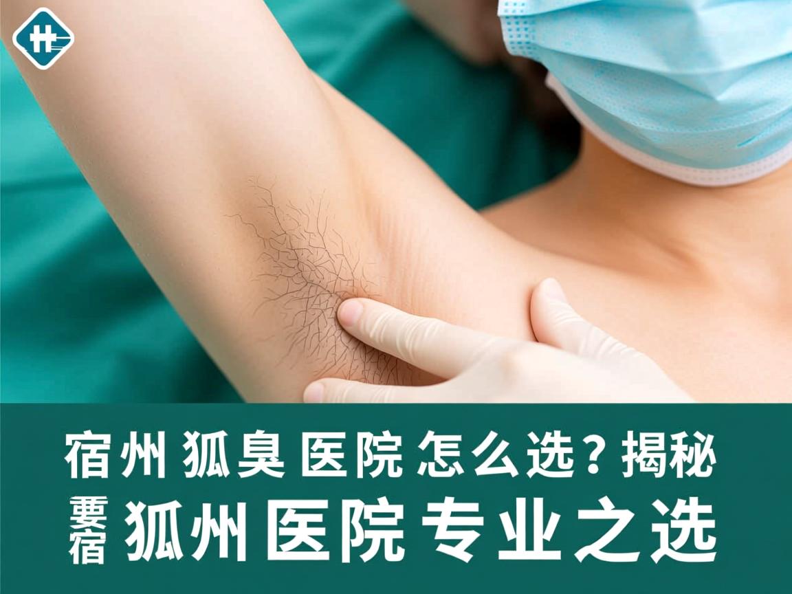 宿州狐臭医院怎么选？揭秘宿州狐臭医院专业之选