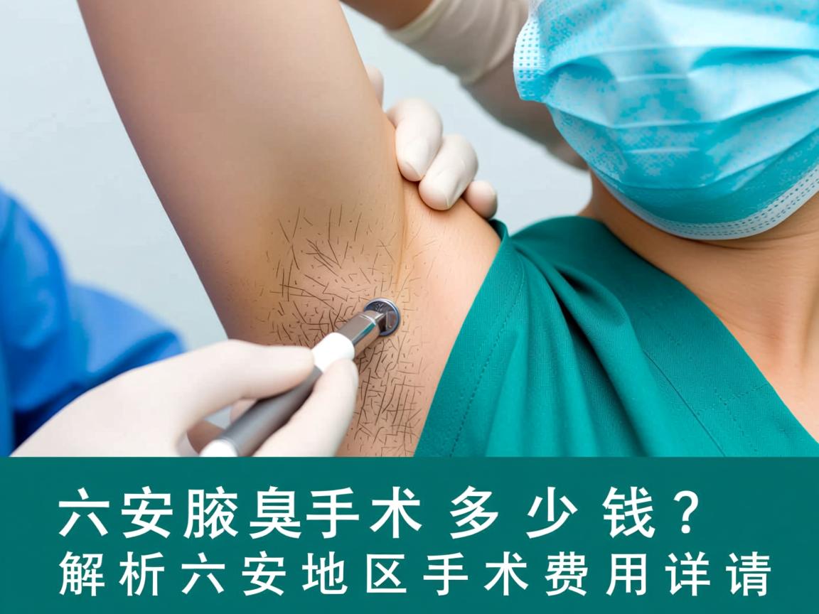 六安腋臭手术多少钱？解析六安地区腋臭手术费用详情
