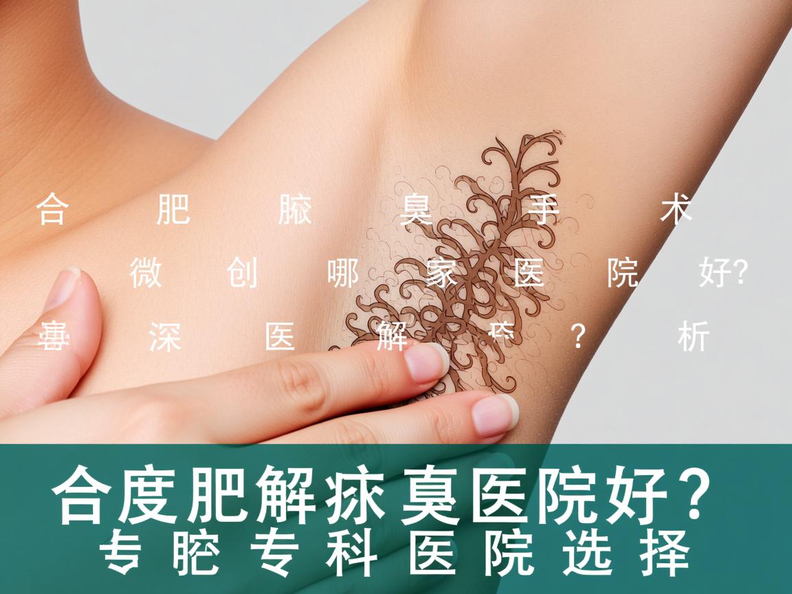 合肥腋臭微创手术哪家医院好？深度解析合肥腋臭专科医院选择