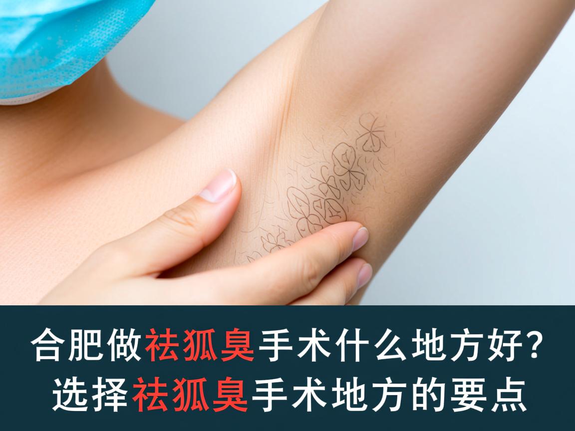 合肥做祛狐臭手术什么地方好？选择祛狐臭手术地方的要点