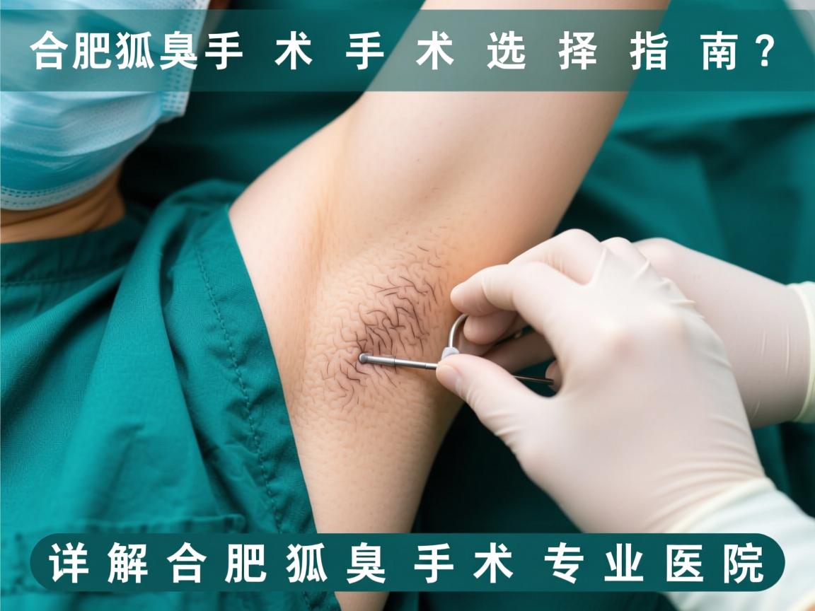 合肥狐臭手术选择指南，详解合肥狐臭手术专业医院