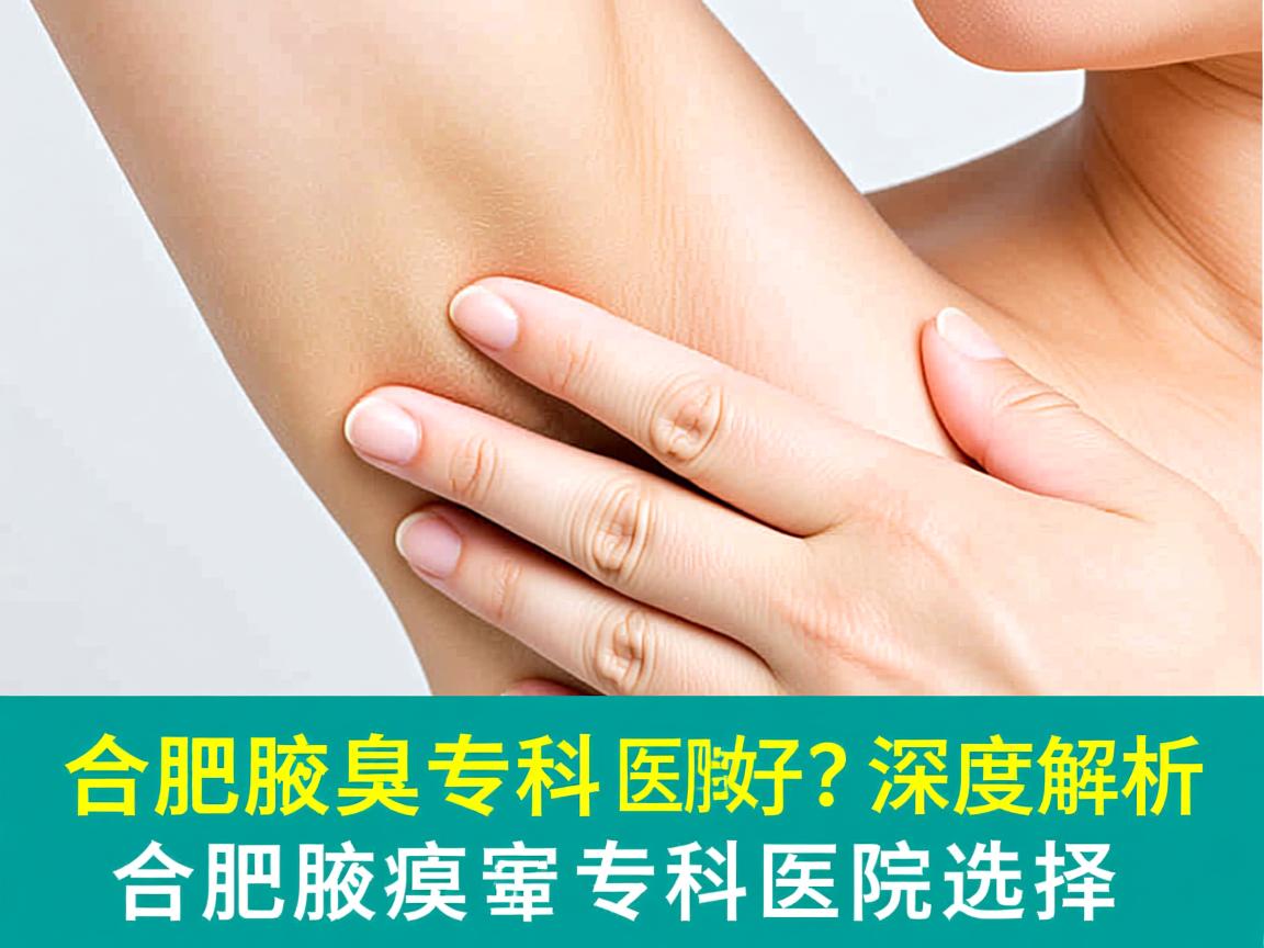 合肥腋臭专科医院哪家好？深度解析合肥腋臭专科医院的选择