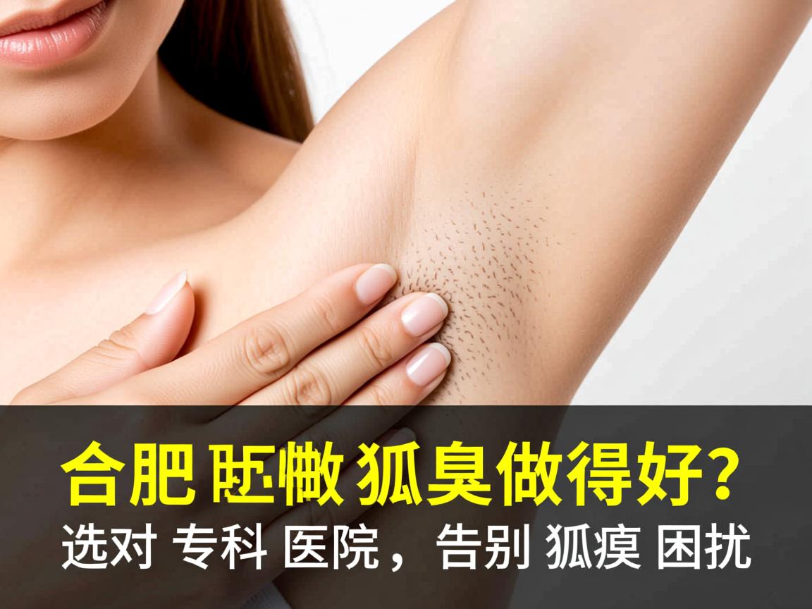 合肥哪里做狐臭做得好？选对专科医院，告别狐臭困扰