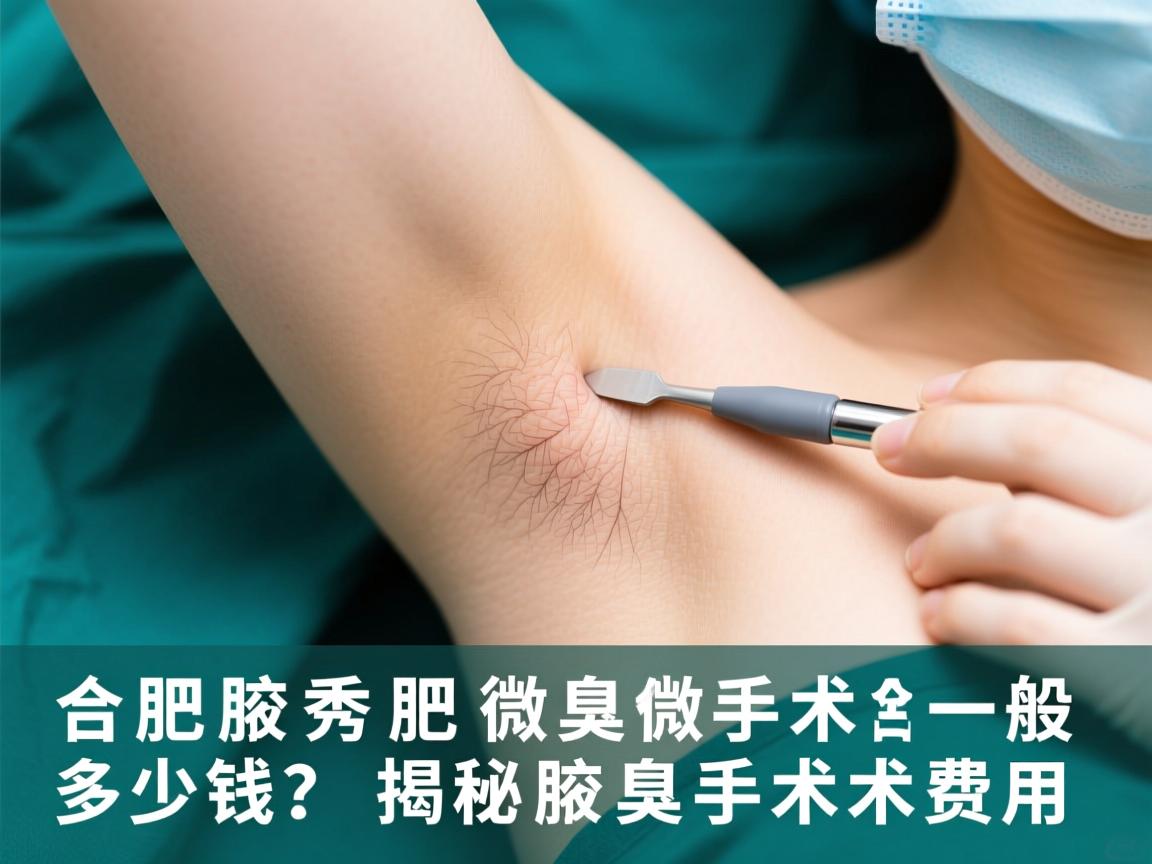 合肥腋秀解析，合肥腋臭微创手术一般多少钱？揭秘腋臭手术费用