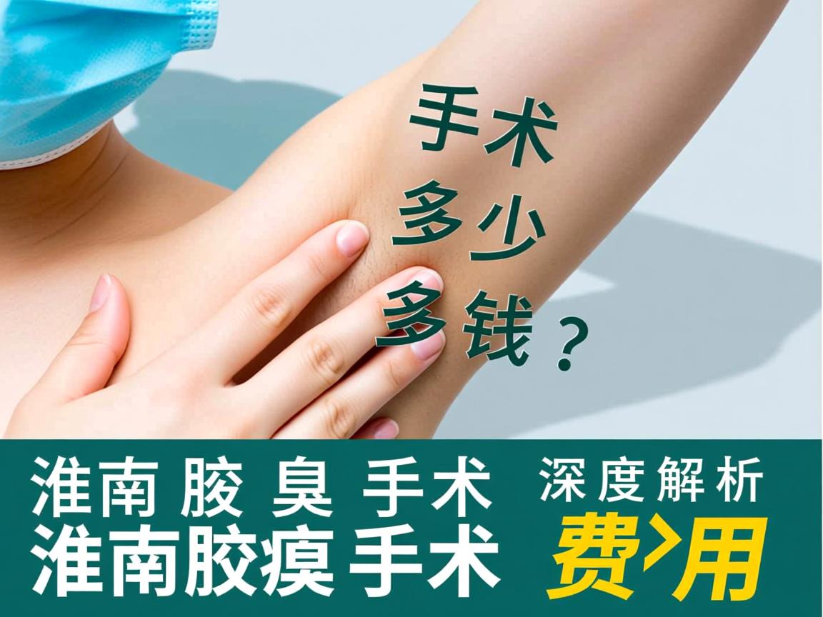 淮南腋臭手术多少钱？深度解析淮南腋臭手术费用