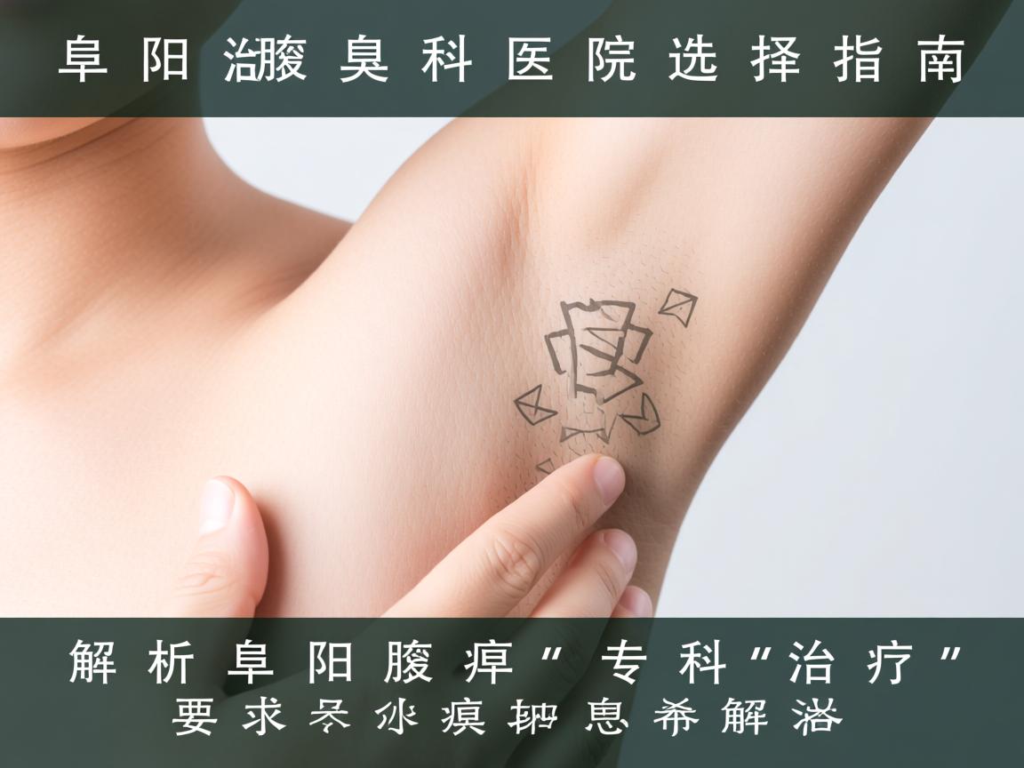 阜阳治腋臭科医院选择指南，解析阜阳腋臭专科治疗