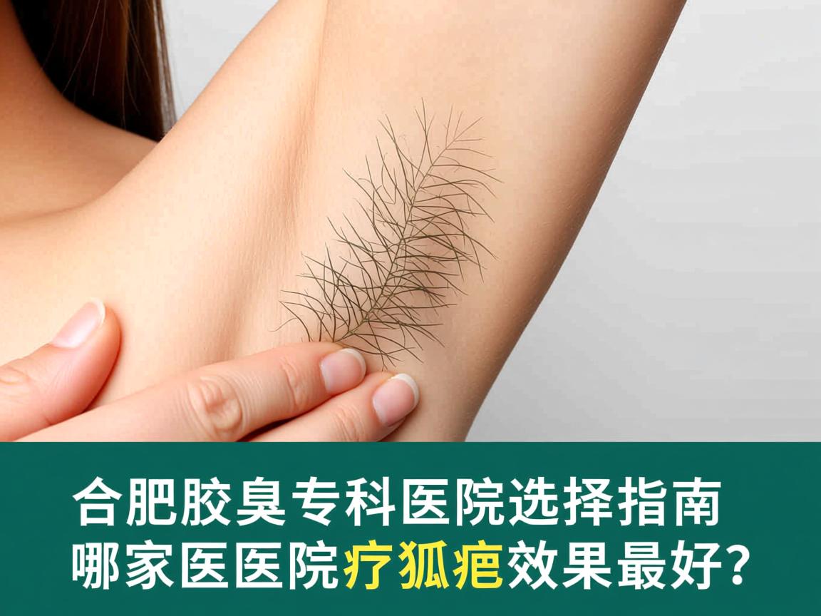 合肥腋臭专科医院选择指南，哪家医院治疗狐臭效果最好？