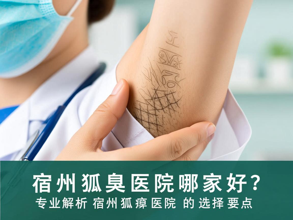 宿州狐臭医院哪家好？专业解析宿州狐臭医院的选择要点