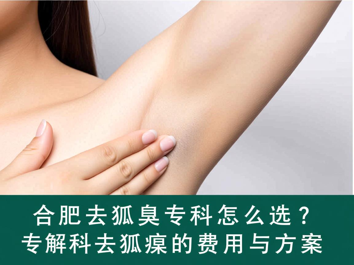 合肥去狐臭专科怎么选？解析专科去狐臭的费用与方案
