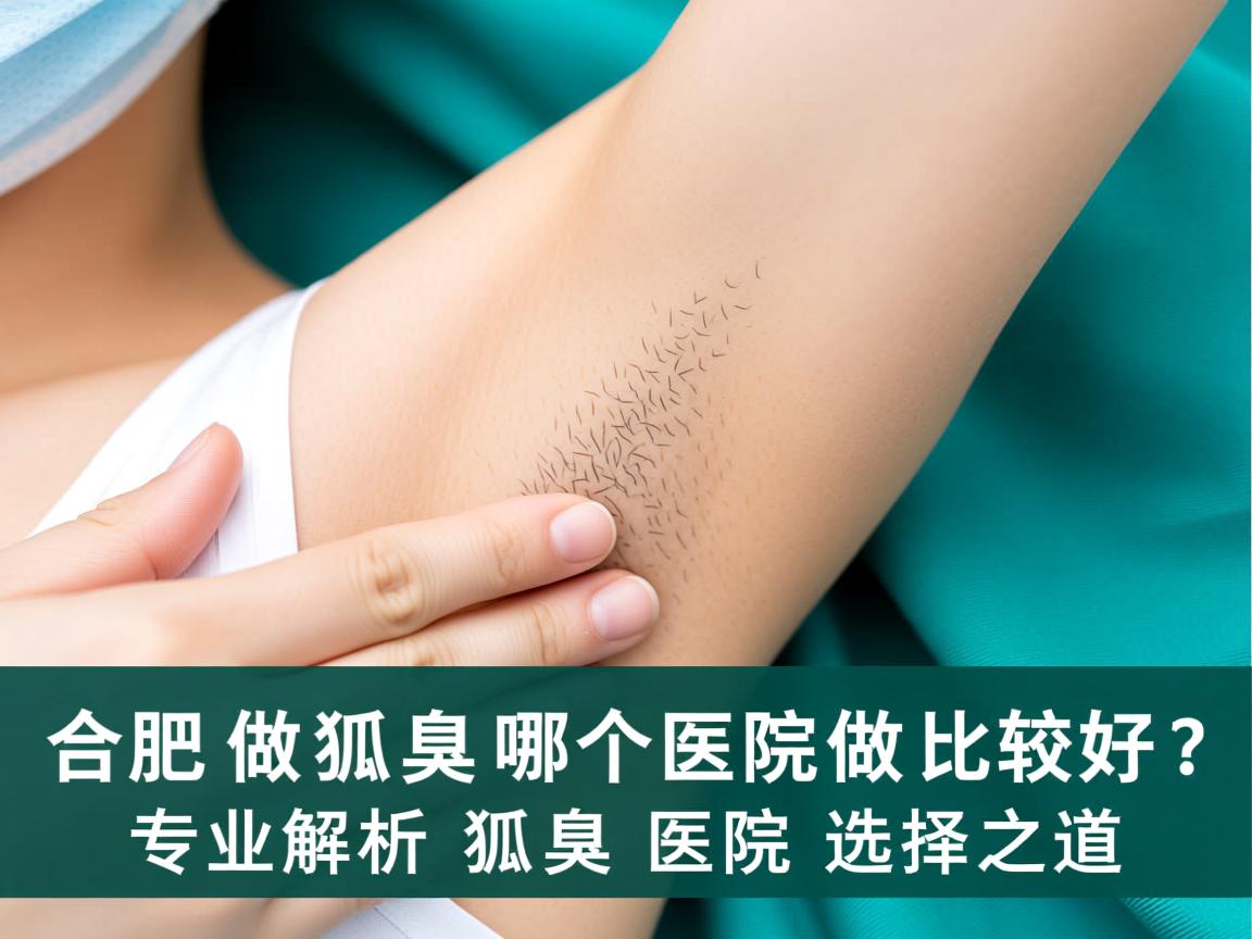 合肥做狐臭哪个医院做比较好？专业解析狐臭医院选择之道