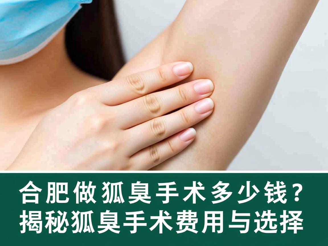 合肥做狐臭手术多少钱？揭秘狐臭手术费用与选择
