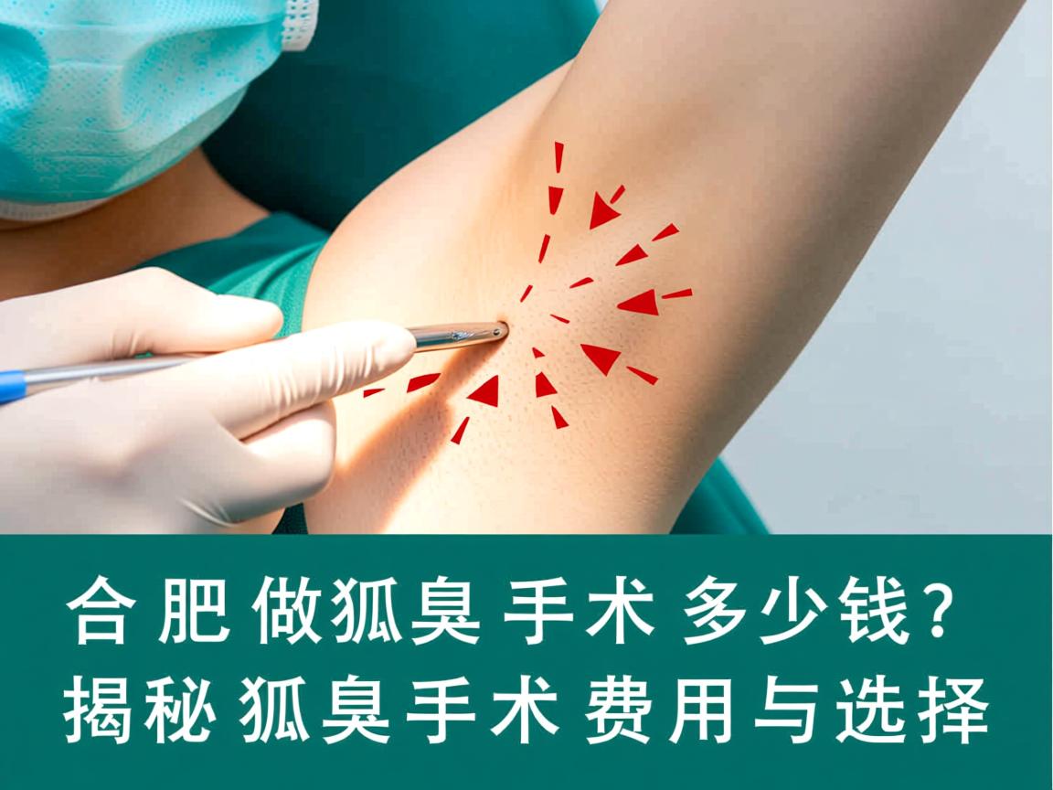 合肥做狐臭手术多少钱？揭秘狐臭手术费用与选择