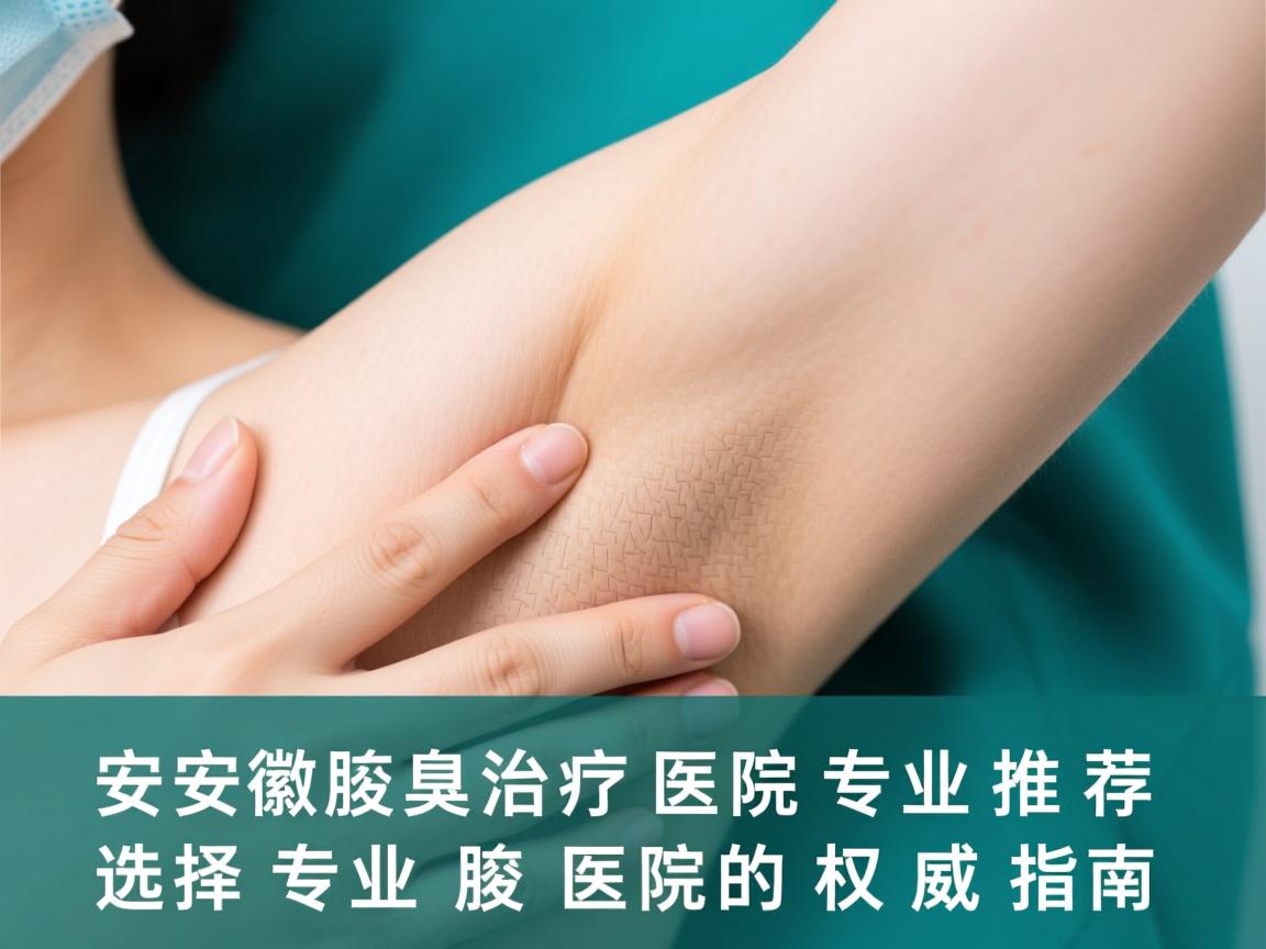 安徽腋臭治疗医院专业推荐，选择专业腋臭医院的权威指南