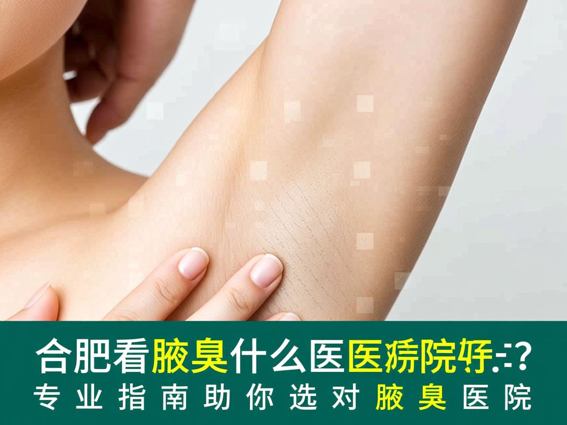 合肥看腋臭什么医院好？专业指南助你选对腋臭医院