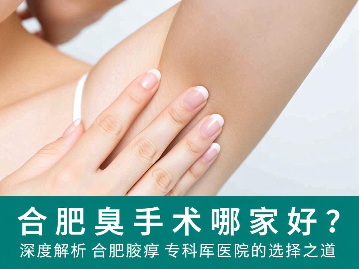 合肥腋臭手术哪家好？深度解析合肥腋臭专科医院的选择之道