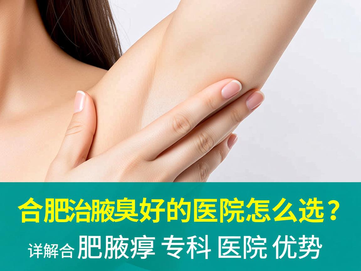 合肥治腋臭好的医院怎么选？详解合肥腋臭专科医院优势