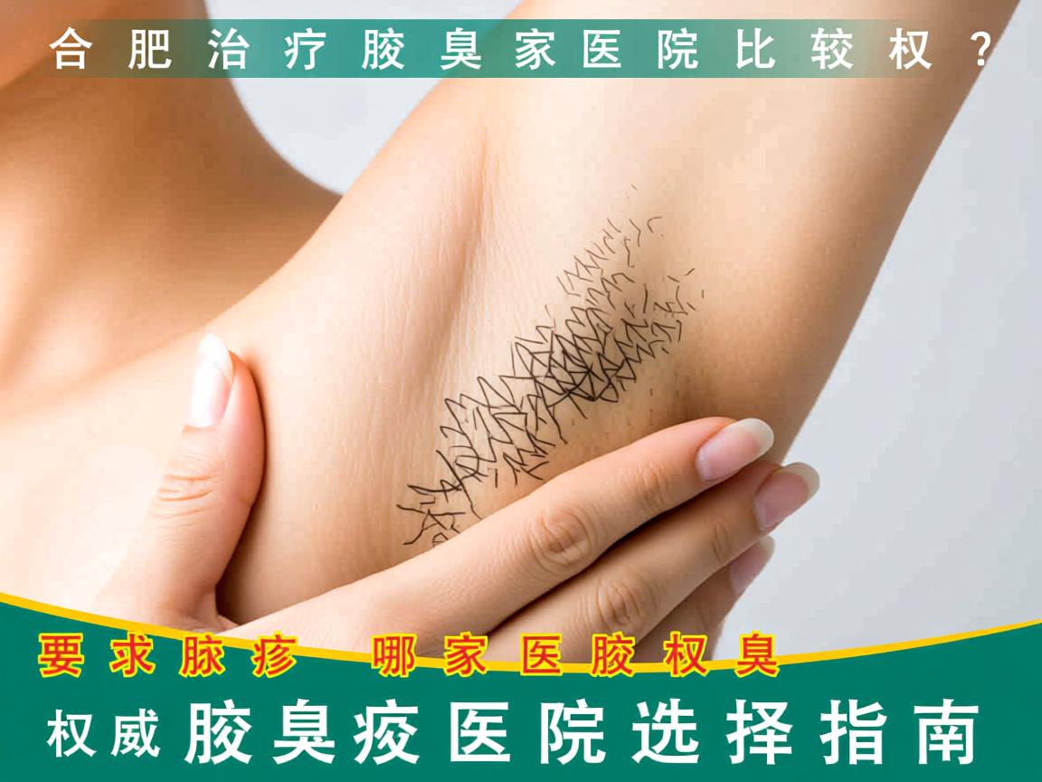 合肥治疗腋臭哪家医院比较权威？权威腋臭医院选择指南