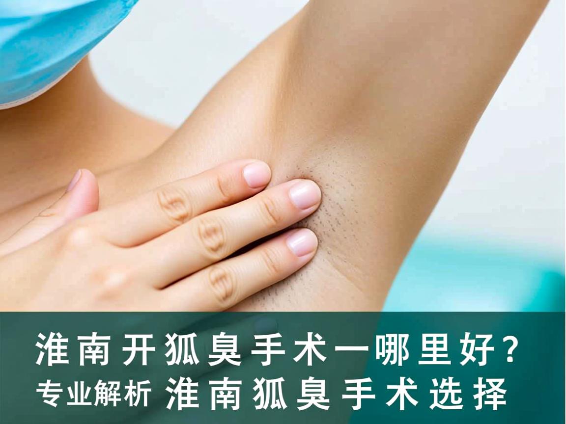 淮南开狐臭手术哪里好？专业解析淮南狐臭手术选择