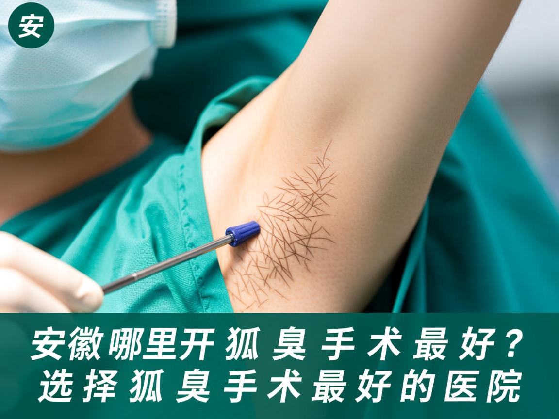 安徽哪里开狐臭手术最好？选择狐臭手术最好的医院