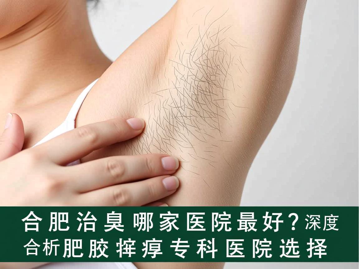 合肥治腋臭哪家医院最好？深度解析合肥腋臭专科医院选择