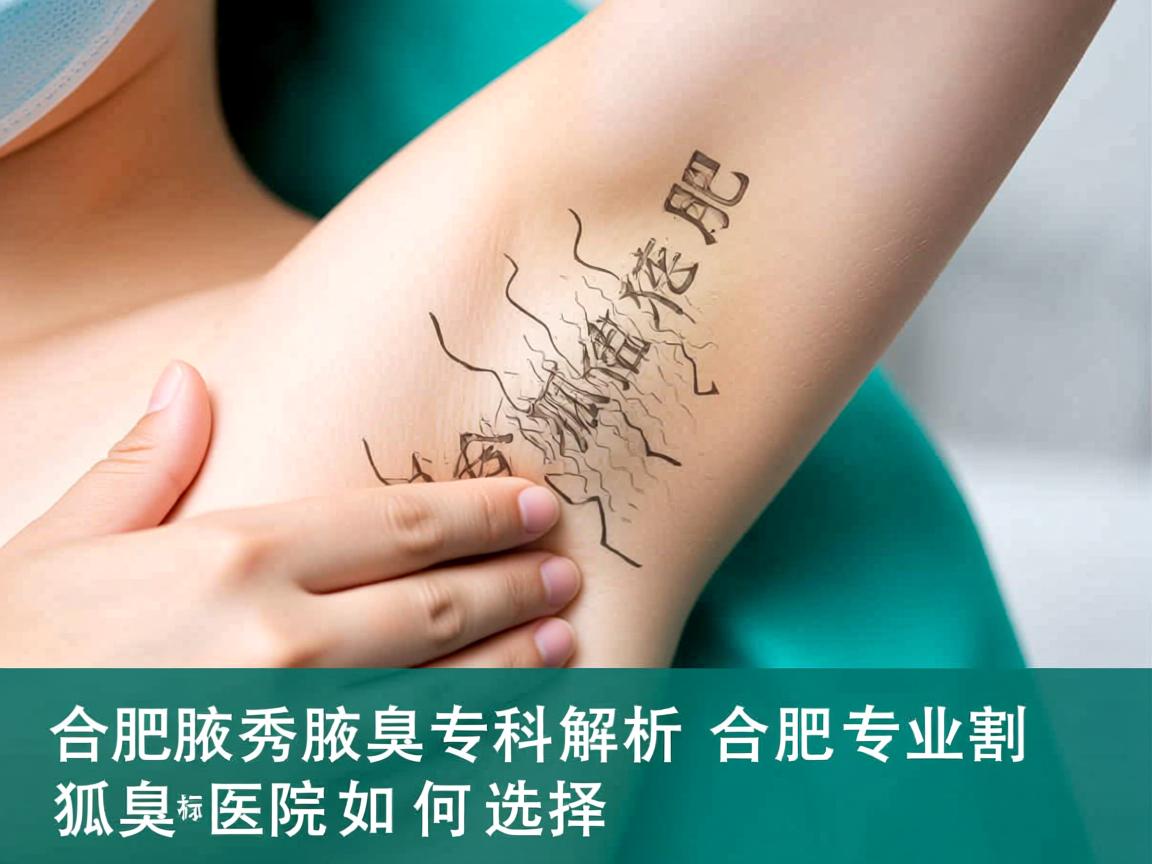 合肥腋秀腋臭专科解析，合肥专业割狐臭医院如何选择