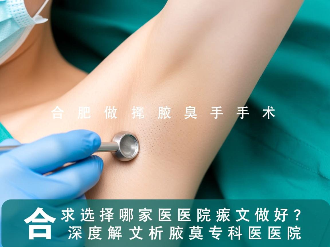 合肥做腋臭手术，选择哪家医院做好？深度解析腋臭专科医院