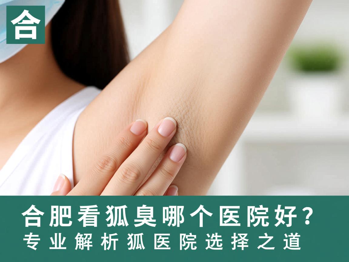 合肥看狐臭哪个医院好？专业解析狐臭医院选择之道
