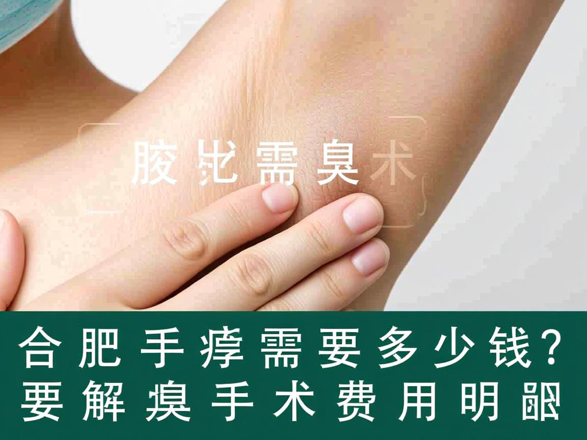 合肥腋臭手术需要多少钱?解析腋臭手术费用明细 合肥腋臭手术需要多少钱?解析腋臭手术费用明细