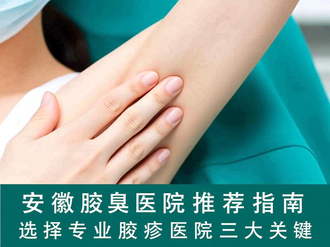 安徽腋臭医院推荐指南，选择专业腋臭医院的三大关键