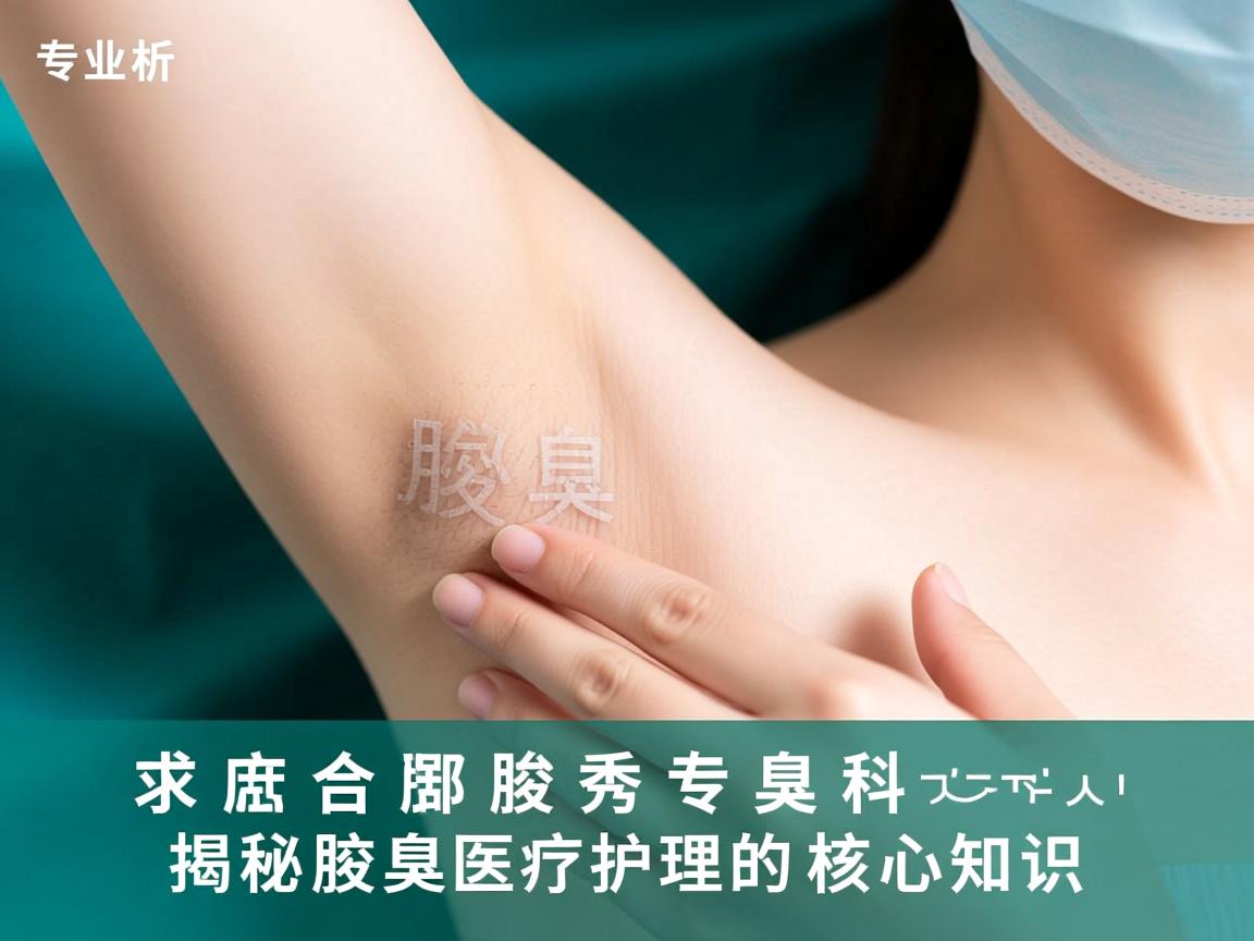 专业解析合肥腋秀腋臭专科，揭秘腋臭医疗护理的核心知识