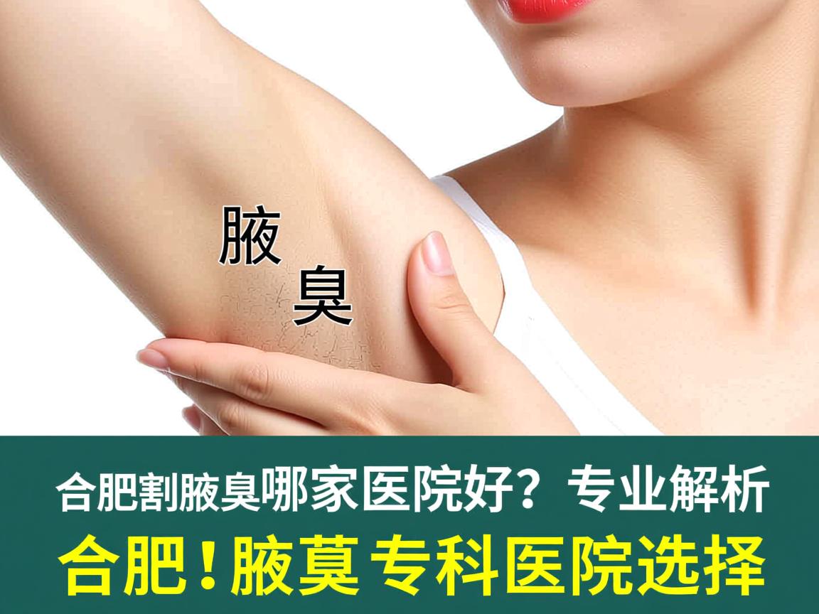 合肥割腋臭哪家医院好？专业解析合肥腋臭专科医院选择