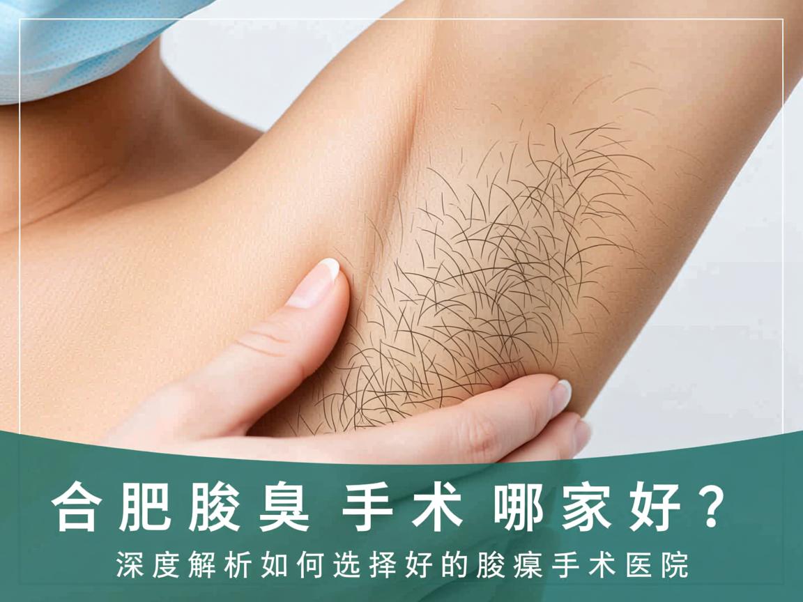 合肥腋臭手术哪家好？深度解析如何选择好的腋臭手术医院