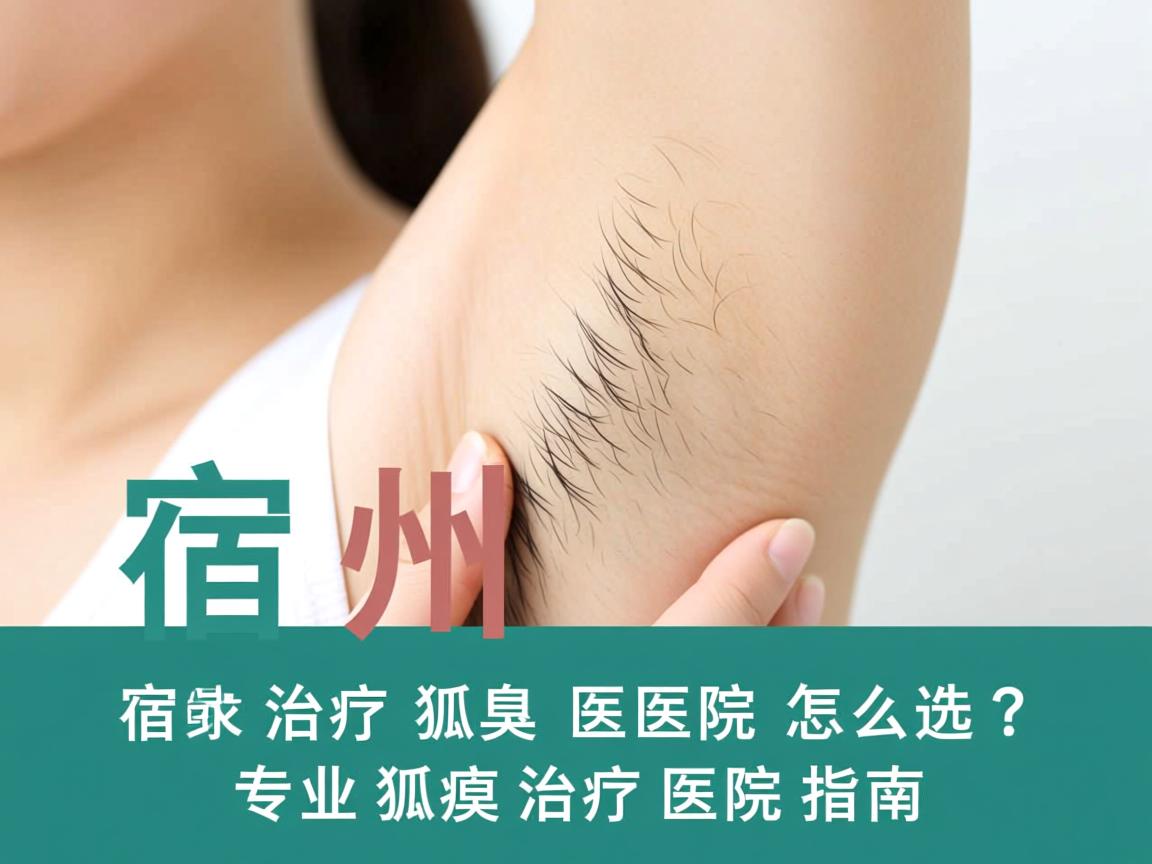 宿州治疗狐臭医院怎么选？专业狐臭治疗医院指南