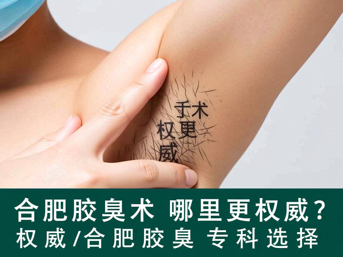 合肥腋臭手术哪里更权威？权威解析合肥腋臭专科选择