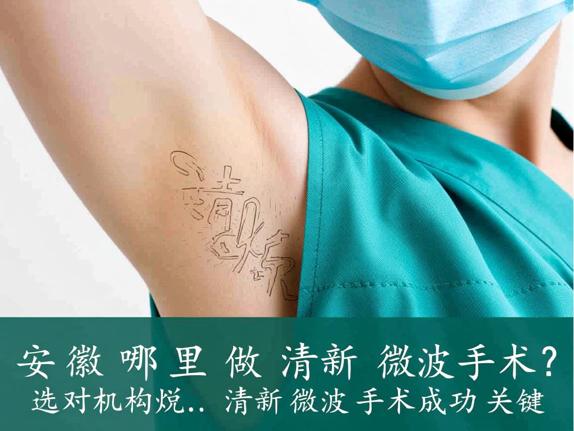 安徽哪里做清新微波手术？选对机构是清新微波手术成功关键