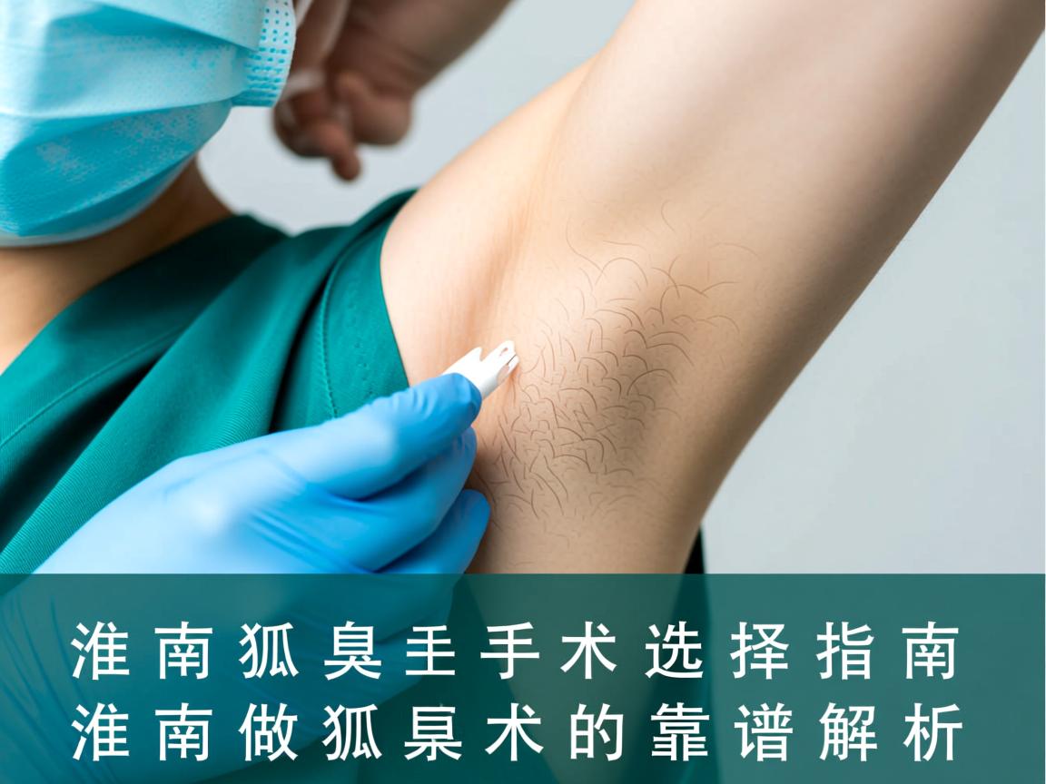 淮南狐臭手术选择指南，在淮南做狐臭手术的靠谱解析