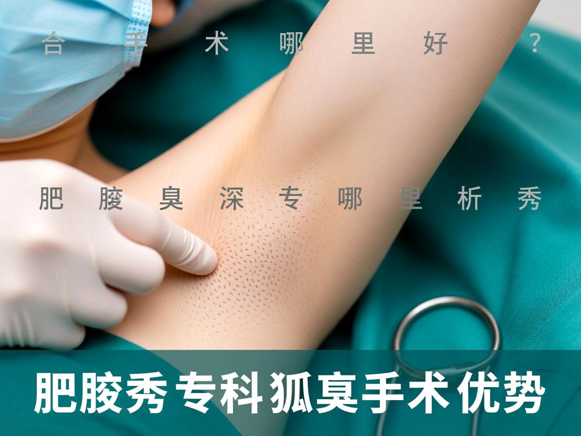 合肥腋臭手术哪里好？深度解析合肥腋秀专科狐臭手术优势