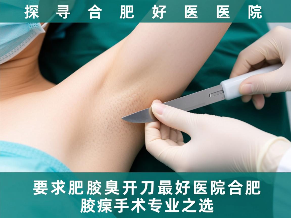 探寻合肥腋臭开刀最好医院，合肥腋臭手术专业之选