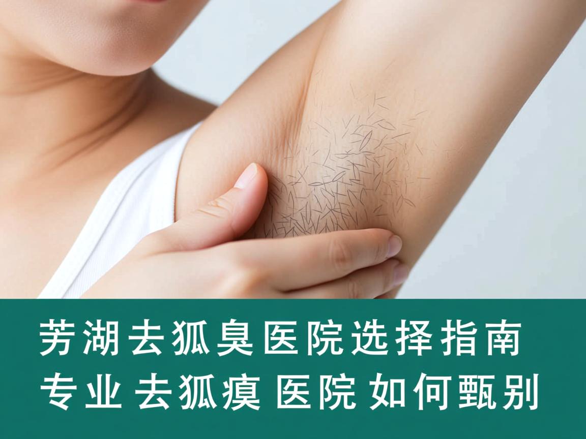 芜湖去狐臭医院选择指南，专业去狐臭医院如何甄别