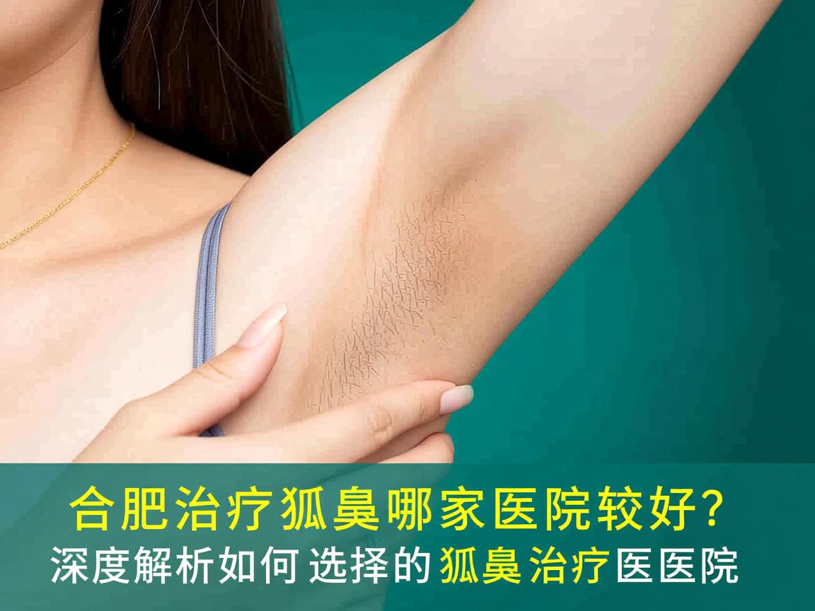 合肥治疗狐臭哪家医院较好？深度解析如何选择好的狐臭治疗医院