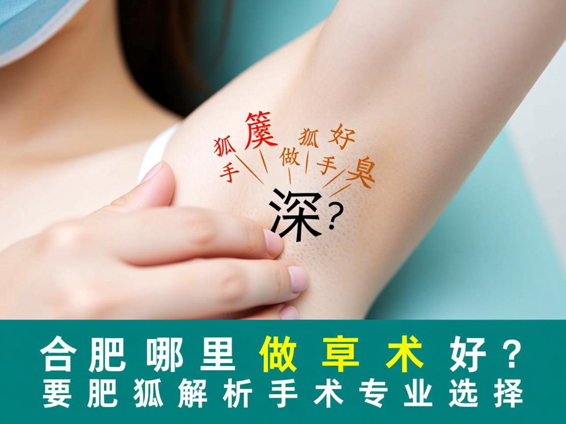 合肥哪里做狐臭手术好?深度解析合肥狐臭手术专业选择 合肥哪里做狐臭手术好?深度解析合肥狐臭手术专业选择