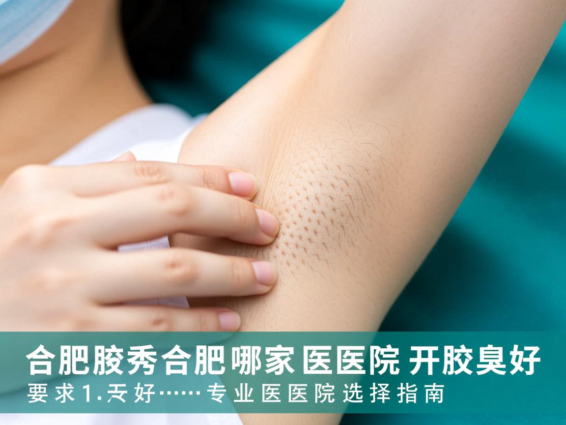 合肥腋秀解析，合肥哪家医院开腋臭好，专业医院选择指南
