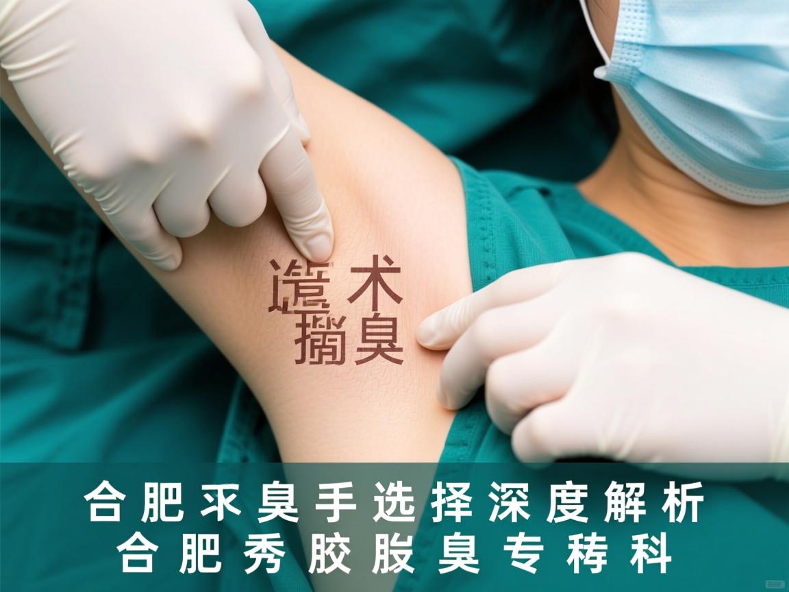 合肥腋臭手术选择指南，深度解析合肥腋秀腋臭专科