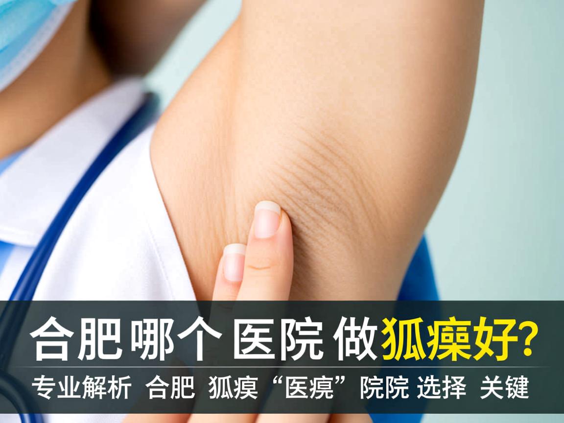 合肥哪个医院做狐臭好？专业解析合肥狐臭医院的选择关键