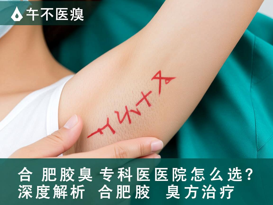 合肥腋臭专科医院怎么选？深度解析合肥腋臭治疗
