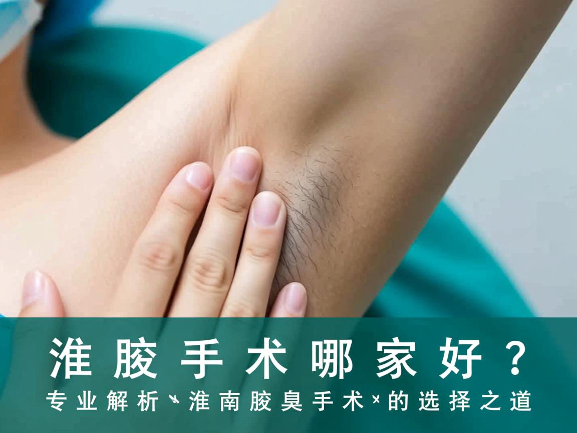 淮南腋臭手术哪家好？专业解析淮南腋臭手术的选择之道